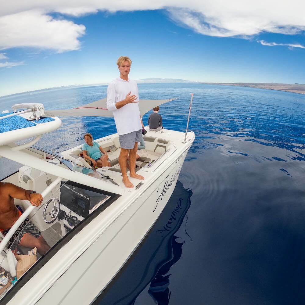 private boat charter off the coast of kona, big island of hawaii